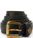 【送料無料】 カートジェイガーロンドン レディース ベルト アクセサリー 1.2 Mirco Quilted Leather Hip Belt Black An...