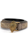 【送料無料】 カートジェイガーロンドン レディース ベルト アクセサリー 0.78 Crystal Houndstooth Belt Antique Brass