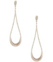 【送料無料】 セザンヌ レディース ピアス・イヤリング アクセサリー Crystal Pave Elongated Open Teardrop Drop Earrings Gold/Crystal