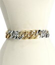 【送料無料】 ナターシャ アクセサリー レディース ベルト アクセサリー Two Tone Thick Chain Link Belt Two Tone