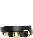 【送料無料】 グッドアメリカン レディース ベルト アクセサリー 0.88 Slim 5-Ring Belt Black