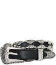 【送料無料】 グッドアメリカン レディース ベルト アクセサリー 0.6 Skinny Embellished Western Belt Black