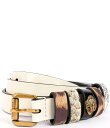 【送料無料】 カートジェイガーロンドン レディース ベルト アクセサリー 0.78 Mixed Animal Loop Leather Belt Turtle ...