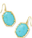 【送料無料】 ケンドラスコット レディース ピアス・イヤリング アクセサリー Daphne Turquoise Drop Earrings Variegated Turquoise