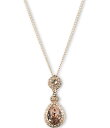 【送料無料】 ジバンシー レディース ネックレス・チョーカー アクセサリー Wingate Crystal Pendant Necklace Rose Gold/Silk