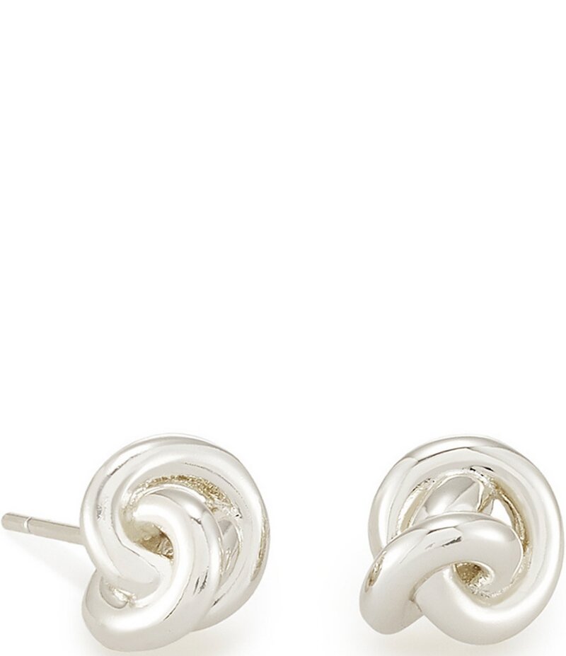 Kendra Scott Women's Accessories Earrings Kendra Scott Presleigh Love Knot Stud Earrings Bright Silver
