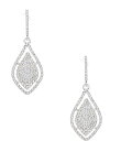 【送料無料】 セザンヌ レディース ピアス・イヤリング アクセサリー Pave Diamond Crystal Drop Earrings Silver(4)