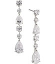 【送料無料】 ナディール レディース ピアス・イヤリング アクセサリー Halle Crystal Long Linear Earrings Silver(4)