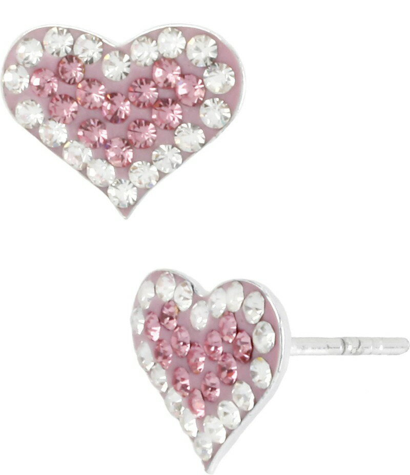 ̵ ٥åĥ󥽥 ǥ ԥ ꡼ Pink Pave Heart Stud Earrings ...