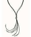 【送料無料】 ウノデ50 レディース ネックレス・チョーカー アクセサリー Skalator Y Necklace Silver/Brown Leather