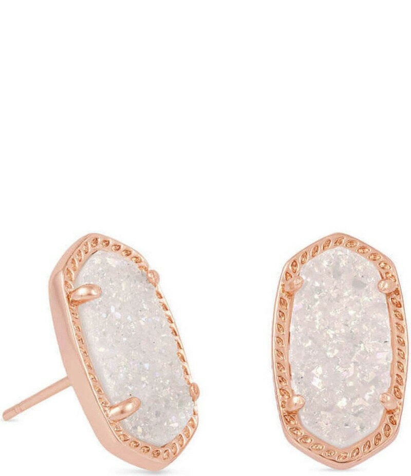 【送料無料】 ケンドラスコット レディース ピアス・イヤリング アクセサリー Ellie Rose Gold Stud Earrings Iridescent Drusy