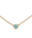 【送料無料】 ジェームズ エイヴリー レディース ネックレス・チョーカー アクセサリー 14K Gold Cherished Birthstone Necklace Blue Topaz