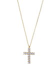 【送料無料】 アルジェントヴィーヴォ レディース ネックレス・チョーカー アクセサリー Pave Cross Short Pendant Necklace Cr...