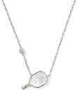 【送料無料】 ケンドラスコット レディース ネックレス・チョーカー アクセサリー Pickleball Short Pendant Necklace Silve...