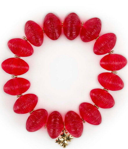 【送料無料】 パトリシアナシュ レディース ブレスレット・バングル・アンクレット アクセサリー Red Resin Stretch Bracelet Red/Gold 【送料無料】 パトリシアナシュ レディース ブレスレット・バングル・アンクレット アクセサリー Red Resin Stretch Bracelet Red/Gold