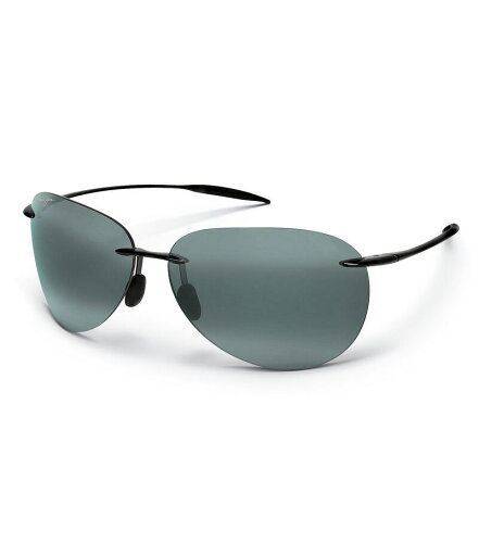 【送料無料】 マウイジム レディース サングラス・アイウェア アクセサリー Sugar Beach PolarizedPlus2R Rimless 62mm Sunglasses Gloss Black 【送料無料】 マウイジム レディース サングラス・アイウェア アクセサリー Sugar Beach PolarizedPlus2R Rimless 62mm Sunglasses Gloss Black