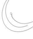 【送料無料】 ジェームズ エイヴリー レディース ネックレス・チョーカー アクセサリー 18K White Gold Fine Cable Chain White Gold