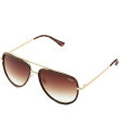 【送料無料】 クエイ レディース サングラス・アイウェア アクセサリー All In Mini Aviator Sunglasses Tortoise Brow...