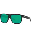 【送料無料】 コスタ レディース サングラス・アイウェア アクセサリー Unisex Spearo Polarized 59mm Green Square Sunglasses Black Green