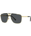 【送料無料】 ヴェルサーチ レディース サングラス・アイウェア アクセサリー Men's' Ve2238 61mm Rectangular Sunglasses...