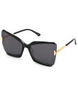 【送料無料】 トム・フォード レディース サングラス・アイウェア アクセサリー Women's Gia 63mm Butterfly Sunglasses Bl...