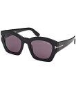 【送料無料】 トム・フォード レディース サングラス・アイウェア アクセサリー Women's Guilliana 52mm Geometric Sunglas...