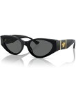 【送料無料】 ヴェルサーチ レディース サングラス・アイウェア アクセサリー Women's Ve4454 55mm Cat Eye Sunglasses Bl...