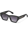 【送料無料】 クエイ レディース サングラス・アイウェア アクセサリー Unisex Apologies 40mm Square Sunglasses Black/Smoke