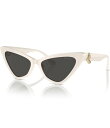 【送料無料】 ジミーチュー レディース サングラス・アイウェア アクセサリー Women's JC5008 55mm Cat Eye Sunglasses Wh...