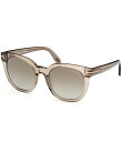 【送料無料】 トム・フォード レディース サングラス・アイウェア アクセサリー Women's Moria 53mm Transparent Butterfly...
