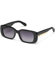 【送料無料】 クエイ レディース サングラス・アイウェア アクセサリー Women's Karma 39mm Rectangle Sunglasses Blac...