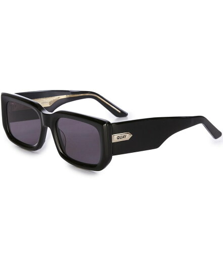 【送料無料】 クエイ レディース サングラス・アイウェア アクセサリー Women's Tell Me More 37mm Square Sunglasses Black/Smoke 【送料無料】 クエイ レディース サングラス・アイウェア アクセサリー Women's Tell Me More 37mm Square Sunglasses Black/Smoke