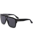 【送料無料】 クエイ レディース サングラス・アイウェア アクセサリー Men's Tempo 54mm Shield Sunglasses Black/Bla...