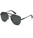 【送料無料】 クエイ レディース サングラス・アイウェア アクセサリー Men's Free Fall 55mm Polarized Aviator Sunglasses Black/Smoke Polarized