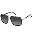 【送料無料】 カレーナ レディース サングラス・アイウェア アクセサリー Men's 1071/S 61mm Rectangle Sunglasses Black/Gold