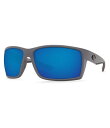 【送料無料】 コスタ レディース サングラス・アイウェア アクセサリー Reefton Blackout Polarized Mirrored Rectangle Sunglasses Matte Gray