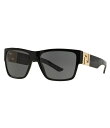 【送料無料】 ヴェルサーチ レディース サングラス・アイウェア アクセサリー Rock Greca Sunglasses Black