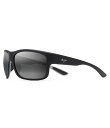 【送料無料】 マウイジム レディース サングラス・アイウェア アクセサリー Southern Cross PolarizedPlus2R 66mm Sunglasses Soft Black with Sea Blue and Grey(4)