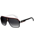 【送料無料】 カレーナ レディース サングラス・アイウェア アクセサリー Unisex 1001/S Oversized Square 62mm Polarized Sunglasses Black White(4)