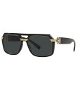 【送料無料】 ヴェルサーチ レディース サングラス・アイウェア アクセサリー Men's Ve4399 58mm Sunglasses Black(4)