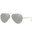 【送料無料】 ヴェルサーチ レディース サングラス・アイウェア アクセサリー Women's Ve2231 Mirrored 60mm Sunglasses H...