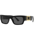 【送料無料】 ヴェルサーチ レディース サングラス・アイウェア アクセサリー Men's Ve4416u Rectangular 53mm Sunglasses...