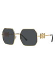 【送料無料】 ヴェルサーチ レディース サングラス・アイウェア アクセサリー Unisex Ve2248 58mm Non-Polarized Hexagona...
