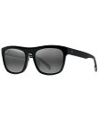 【送料無料】 マウイジム レディース サングラス・アイウェア アクセサリー Unisex S-Turns Black Rectangular Polarized...