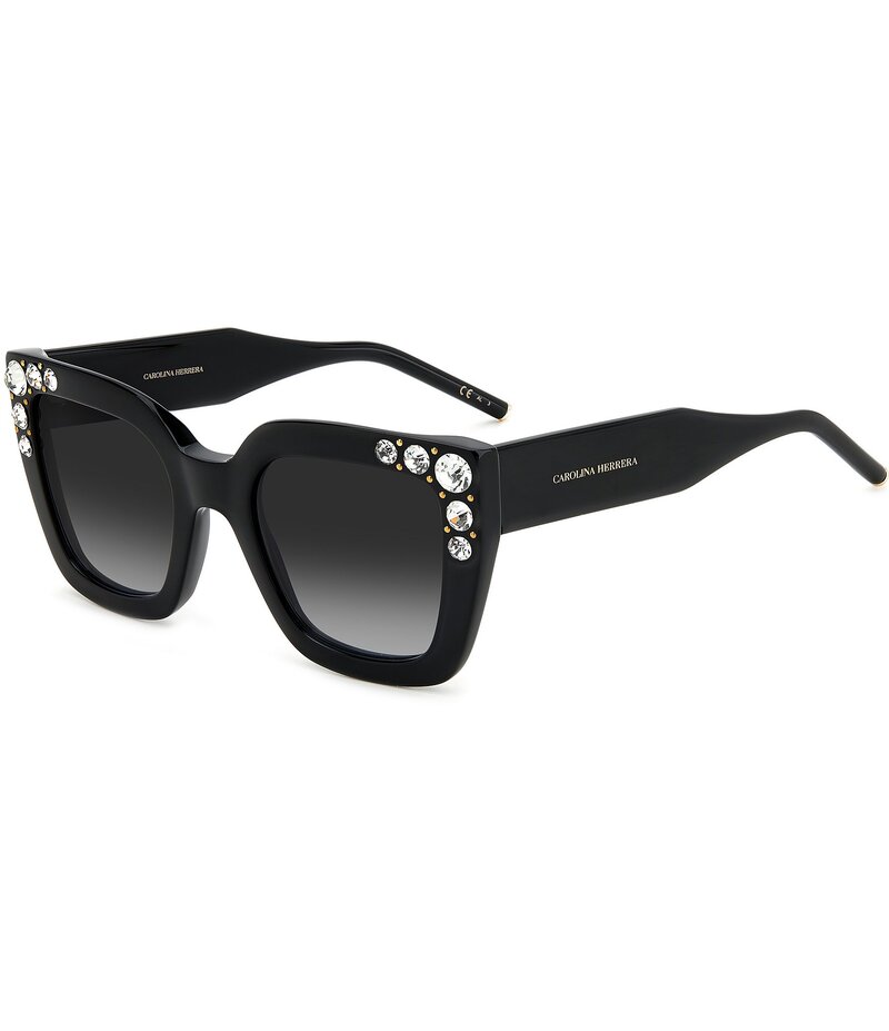 【送料無料】 キャロライナヘレラ レディース サングラス・アイウェア アクセサリー Women's Her0130/s Square Sunglasses Black