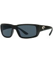 【送料無料】 コスタ レディース サングラス・アイウェア アクセサリー Men's Fantail 580 Polarized Rectangle Sunglasses Black(4)