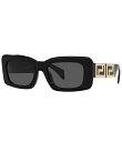 【送料無料】 ヴェルサーチ レディース サングラス・アイウェア アクセサリー Unisex VE4444u Greca 54mm Rectangle Sungl...