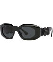 【送料無料】 ヴェルサーチ レディース サングラス・アイウェア アクセサリー Unisex VE4425U 54mm Rectangle Sunglasses ...