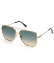 【送料無料】 トム・フォード レディース サングラス・アイウェア アクセサリー Unisex Reggie 61mm Aviator Sunglasses Ro...