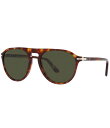 【送料無料】 ペルソル レディース サングラス・アイウェア アクセサリー Unisex PO3302S Havana 55mm Aviator Sunglass...